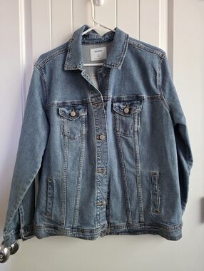 NWOT Old Navy Light Blue Denim Jacket Plus Size 1X